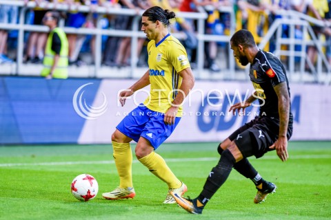  07.08.2017 GDYNIA <br />PILKA NOZNA - EKSTRAKLASA SEZON 2017/2018<br />MECZ ARKA GDYNIA - KORONA KIELCE<br />N/Z RUBEN JURADO SHAWN BARRY<br /> 