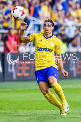  07.08.2017 GDYNIA <br />PILKA NOZNA - EKSTRAKLASA SEZON 2017/2018<br />MECZ ARKA GDYNIA - KORONA KIELCE<br />N/Z RUBEN JURADO<br /> 