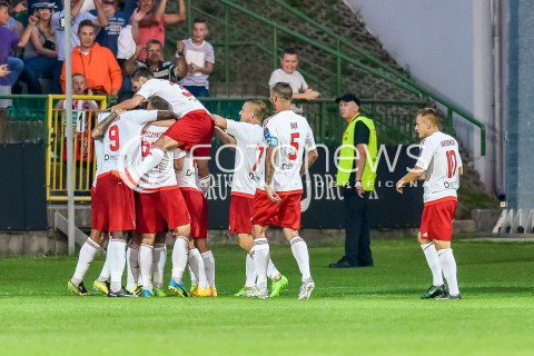  09.08.2017 BYTOW <br />PILKA NOZNA - 1/16 PUCHARU POLSKI<br />MECZ DRUTEX-BYTOVIA BYTOW - LECHIA GDANSK<br />GOL RADOSC BRAMKA <br /> 