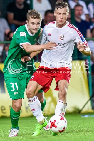  09.08.2017 BYTOW <br />PILKA NOZNA - 1/16 PUCHARU POLSKI<br />MECZ DRUTEX-BYTOVIA BYTOW - LECHIA GDANSK<br />N/Z FLORIAN SCHIKOWSKI SLAWOMIR DUDA<br /> 