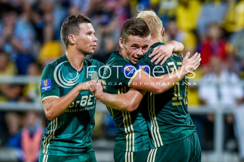  10.08.2017 GDYNIA <br />PILKA NOZNA - 1/16 PUCHARU POLSKI<br />MECZ ARKA GDYNIA - SLASK WROCLAW<br />N/Z MARIUSZ PAWELEC RADOSC GOL BRAMKA <br /> 