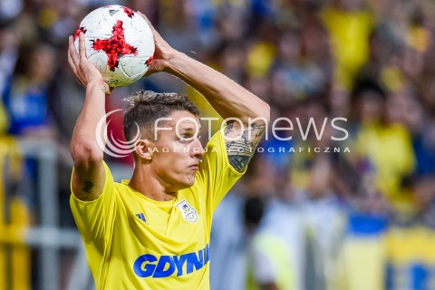  10.08.2017 GDYNIA <br />PILKA NOZNA - 1/16 PUCHARU POLSKI<br />MECZ ARKA GDYNIA - SLASK WROCLAW<br />N/Z DAMIAN ZBOZIEN<br /> 