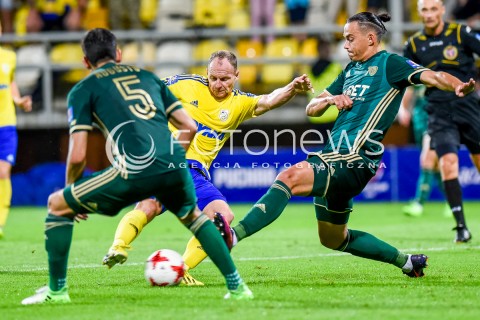  10.08.2017 GDYNIA <br />PILKA NOZNA - 1/16 PUCHARU POLSKI<br />MECZ ARKA GDYNIA - SLASK WROCLAW<br />N/Z AUGUSTO PEREIRA RAFAL SIEMASZKO IGORS TARASOVS<br /> 