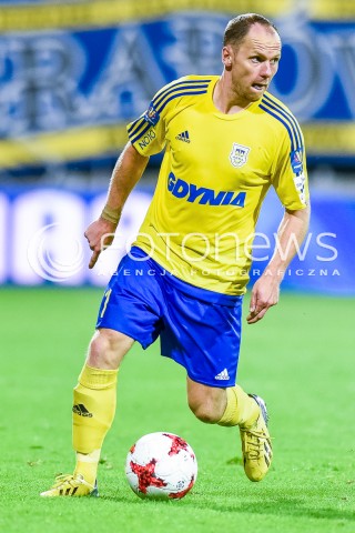  10.08.2017 GDYNIA <br />PILKA NOZNA - 1/16 PUCHARU POLSKI<br />MECZ ARKA GDYNIA - SLASK WROCLAW<br />N/Z RAFAL SIEMASZKO<br /> 