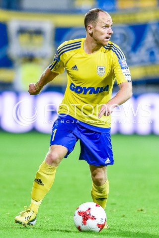  10.08.2017 GDYNIA <br />PILKA NOZNA - 1/16 PUCHARU POLSKI<br />MECZ ARKA GDYNIA - SLASK WROCLAW<br />N/Z RAFAL SIEMASZKO<br /> 