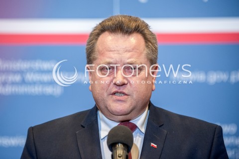  11.08.2017 WARSZAWA<br />BRIEFING PRASOWY W MSWIA<br />N/Z JAROSLAW ZIELINSKI<br /> 