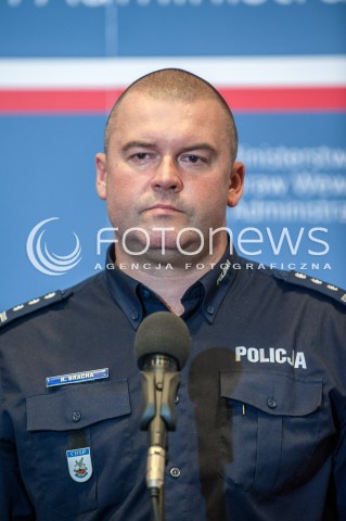  11.08.2017 WARSZAWA<br />BRIEFING PRASOWY W MSWIA<br />N/Z KAMIL BRACHA<br /> 