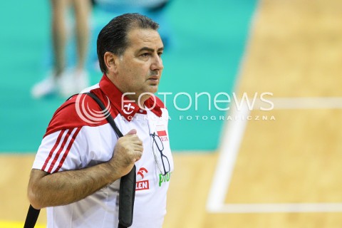  11.08.2017 KRAKOW (TAURON ARENA) <br />XV MEMORIAL HUBERTA JERZEGO WAGNERA <br />MECZ POLSKA - FRANCJA ( MATCH POLAND - FRANCE ) <br />N/Z FERDINANDO DE GIORGI - I TRENER ( HEAD COACH ) <br /> 