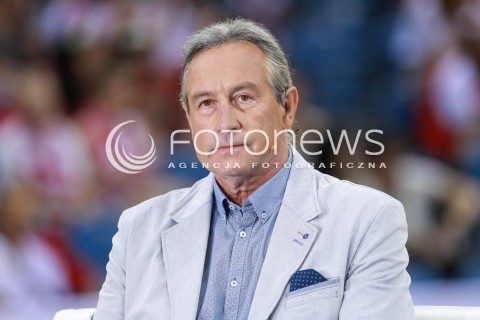  11.08.2017 KRAKOW (TAURON ARENA) <br />XV MEMORIAL HUBERTA JERZEGO WAGNERA <br />MECZ POLSKA - FRANCJA ( MATCH POLAND - FRANCE ) <br />N/Z TOMASZ WOJTOWICZ GLOWKA PORTRET SYLWETKA<br /> 