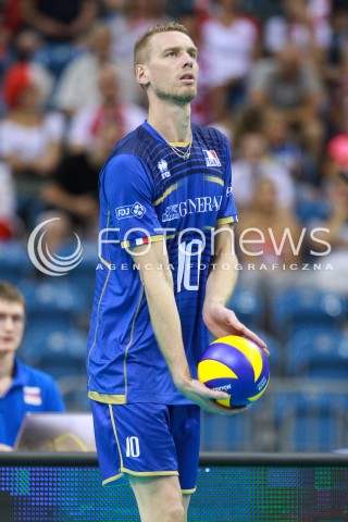  11.08.2017 KRAKOW (TAURON ARENA) <br />XV MEMORIAL HUBERTA JERZEGO WAGNERA <br />MECZ POLSKA - FRANCJA ( MATCH POLAND - FRANCE ) <br />N/Z KEVIN LE ROUX SYLWETKA <br /> 