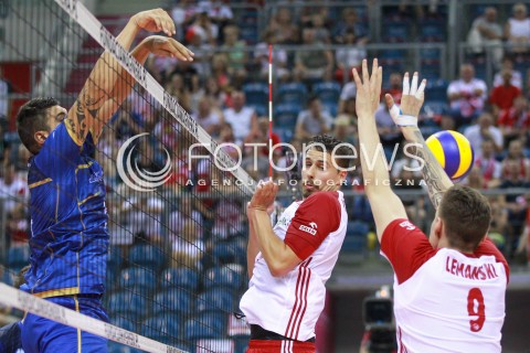  11.08.2017 KRAKOW (TAURON ARENA) <br />XV MEMORIAL HUBERTA JERZEGO WAGNERA <br />MECZ POLSKA - FRANCJA ( MATCH POLAND - FRANCE ) <br />N/Z FABIAN DRZYZGA BARTLOMIEJ LEMANSKI <br /> 