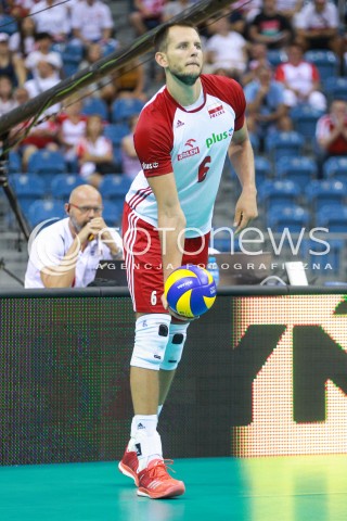  11.08.2017 KRAKOW (TAURON ARENA) <br />XV MEMORIAL HUBERTA JERZEGO WAGNERA <br />MECZ POLSKA - FRANCJA ( MATCH POLAND - FRANCE ) <br />N/Z BARTOSZ KUREK SYLWETKA <br /> 