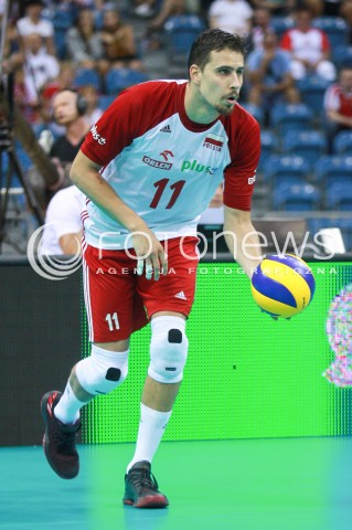  11.08.2017 KRAKOW (TAURON ARENA) <br />XV MEMORIAL HUBERTA JERZEGO WAGNERA <br />MECZ POLSKA - FRANCJA ( MATCH POLAND - FRANCE ) <br />N/Z FABIAN DRZYZGA SYLWETKA <br /> 