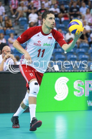  11.08.2017 KRAKOW (TAURON ARENA) <br />XV MEMORIAL HUBERTA JERZEGO WAGNERA <br />MECZ POLSKA - FRANCJA ( MATCH POLAND - FRANCE ) <br />N/Z FABIAN DRZYZGA SYLWETKA <br /> 
