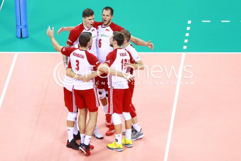  11.08.2017 KRAKOW (TAURON ARENA) <br />XV MEMORIAL HUBERTA JERZEGO WAGNERA <br />MECZ POLSKA - FRANCJA ( MATCH POLAND - FRANCE ) <br />N/Z BARTOSZ KUREK BARTLOMIEJ LEMANSKI RADOSC EMOCJE <br /> 