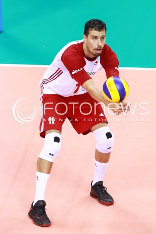  11.08.2017 KRAKOW (TAURON ARENA) <br />XV MEMORIAL HUBERTA JERZEGO WAGNERA <br />MECZ POLSKA - FRANCJA ( MATCH POLAND - FRANCE ) <br />N/Z FABIAN DRZYZGA SYLWETKA <br /> 