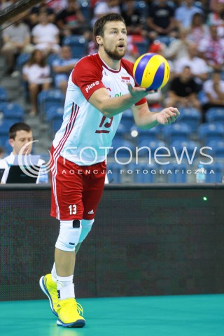  11.08.2017 KRAKOW (TAURON ARENA) <br />XV MEMORIAL HUBERTA JERZEGO WAGNERA <br />MECZ POLSKA - FRANCJA ( MATCH POLAND - FRANCE ) <br />N/Z MICHAL KUBIAK SYLWETKA <br /> 