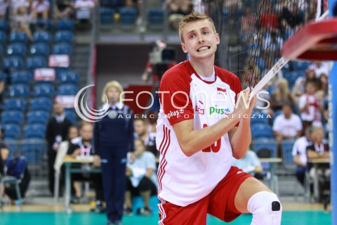  11.08.2017 KRAKOW (TAURON ARENA) <br />XV MEMORIAL HUBERTA JERZEGO WAGNERA <br />MECZ POLSKA - FRANCJA ( MATCH POLAND - FRANCE ) <br />N/Z MATEUSZ BIENIEK SMUTEK PORAZKA PRZEGRANA EMOCJE<br /> 