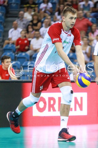  11.08.2017 KRAKOW (TAURON ARENA) <br />XV MEMORIAL HUBERTA JERZEGO WAGNERA <br />MECZ POLSKA - FRANCJA ( MATCH POLAND - FRANCE ) <br />N/Z MATEUSZ BIENIEK SYLWETKA <br /> 