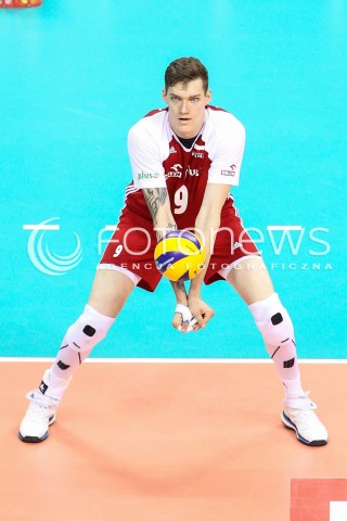  12.08.2017 KRAKOW (TAURON ARENA) <br />XV MEMORIAL HUBERTA JERZEGO WAGNERA <br />MECZ POLSKA - KANADA ( MATCH POLAND - CANADA ) <br />N/Z BARTLOMIEJ LEMANSKI SYLWETKA <br /> 