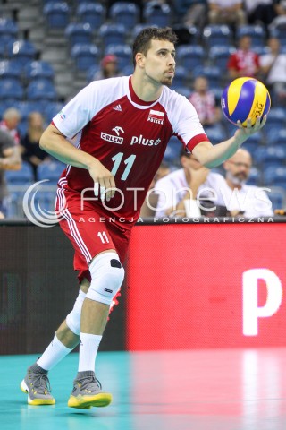  12.08.2017 KRAKOW (TAURON ARENA) <br />XV MEMORIAL HUBERTA JERZEGO WAGNERA <br />MECZ POLSKA - KANADA ( MATCH POLAND - CANADA ) <br />N/Z FABIAN DRZYZGA SYLWETKA <br /> 