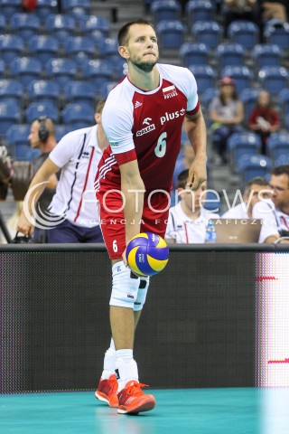  12.08.2017 KRAKOW (TAURON ARENA) <br />XV MEMORIAL HUBERTA JERZEGO WAGNERA <br />MECZ POLSKA - KANADA ( MATCH POLAND - CANADA ) <br />N/Z BARTOSZ KUREK SYLWETKA <br /> 