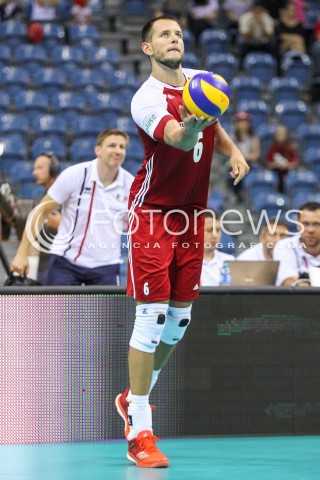  12.08.2017 KRAKOW (TAURON ARENA) <br />XV MEMORIAL HUBERTA JERZEGO WAGNERA <br />MECZ POLSKA - KANADA ( MATCH POLAND - CANADA ) <br />N/Z BARTOSZ KUREK SYLWETKA <br /> 