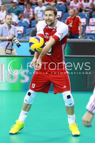  12.08.2017 KRAKOW (TAURON ARENA) <br />XV MEMORIAL HUBERTA JERZEGO WAGNERA <br />MECZ POLSKA - KANADA ( MATCH POLAND - CANADA ) <br />N/Z MICHAL KUBIAK SYLWETKA <br /> 