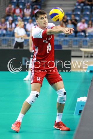  12.08.2017 KRAKOW (TAURON ARENA) <br />XV MEMORIAL HUBERTA JERZEGO WAGNERA <br />MECZ POLSKA - KANADA ( MATCH POLAND - CANADA ) <br />N/Z ALEKSANDER SLIWKA SYLWETKA <br /> 