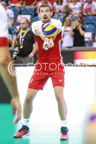  12.08.2017 KRAKOW (TAURON ARENA) <br />XV MEMORIAL HUBERTA JERZEGO WAGNERA <br />MECZ POLSKA - KANADA ( MATCH POLAND - CANADA ) <br />N/Z DAWID KONARSKI SYLWETKA <br /> 