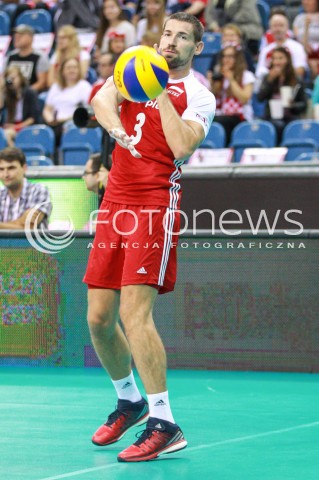  12.08.2017 KRAKOW (TAURON ARENA) <br />XV MEMORIAL HUBERTA JERZEGO WAGNERA <br />MECZ POLSKA - KANADA ( MATCH POLAND - CANADA ) <br />N/Z DAWID KONARSKI SYLWETKA <br /> 