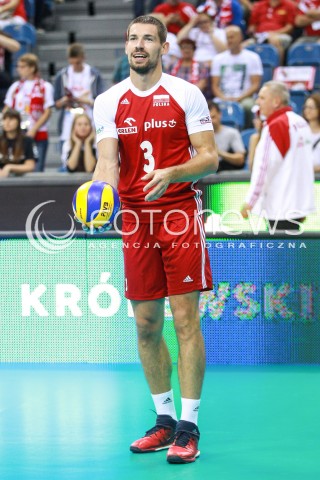  12.08.2017 KRAKOW (TAURON ARENA) <br />XV MEMORIAL HUBERTA JERZEGO WAGNERA <br />MECZ POLSKA - KANADA ( MATCH POLAND - CANADA ) <br />N/Z DAWID KONARSKI SYLWETKA <br /> 