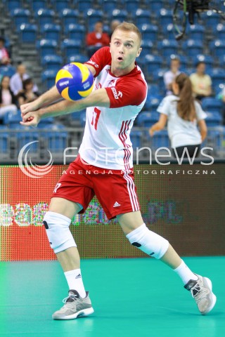  12.08.2017 KRAKOW (TAURON ARENA) <br />XV MEMORIAL HUBERTA JERZEGO WAGNERA <br />MECZ POLSKA - KANADA ( MATCH POLAND - CANADA ) <br />N/Z PAWEL ZATORSKI SYLWETKA <br /> 