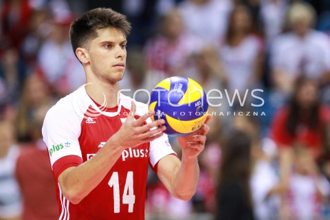  12.08.2017 KRAKOW (TAURON ARENA) <br />XV MEMORIAL HUBERTA JERZEGO WAGNERA <br />MECZ POLSKA - KANADA ( MATCH POLAND - CANADA ) <br />N/Z ALEKSANDER SLIWKA SYLWETKA <br /> 
