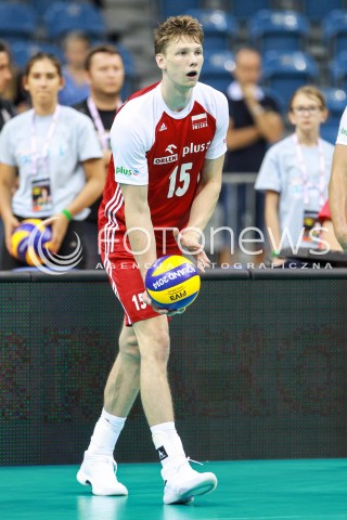 12.08.2017 KRAKOW (TAURON ARENA) <br />XV MEMORIAL HUBERTA JERZEGO WAGNERA <br />MECZ POLSKA - KANADA ( MATCH POLAND - CANADA ) <br />N/Z JAKUB KOCHANOWSKI SYLWETKA <br /> 