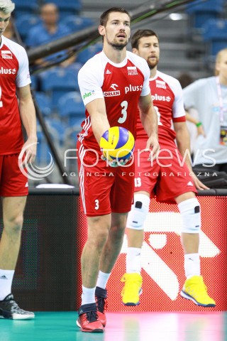  12.08.2017 KRAKOW (TAURON ARENA) <br />XV MEMORIAL HUBERTA JERZEGO WAGNERA <br />MECZ POLSKA - KANADA ( MATCH POLAND - CANADA ) <br />N/Z DAWID KONARSKI SYLWETKA <br /> 