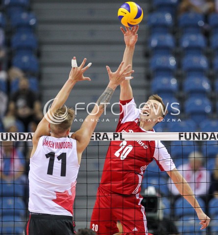  12.08.2017 KRAKOW (TAURON ARENA) <br />XV MEMORIAL HUBERTA JERZEGO WAGNERA <br />MECZ POLSKA - KANADA ( MATCH POLAND - CANADA ) <br />N/Z MATEUSZ BIENIEK <br /> 
