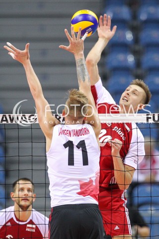  12.08.2017 KRAKOW (TAURON ARENA) <br />XV MEMORIAL HUBERTA JERZEGO WAGNERA <br />MECZ POLSKA - KANADA ( MATCH POLAND - CANADA ) <br />N/Z MATEUSZ BIENIEK <br /> 