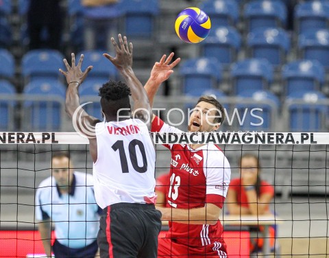  12.08.2017 KRAKOW (TAURON ARENA) <br />XV MEMORIAL HUBERTA JERZEGO WAGNERA <br />MECZ POLSKA - KANADA ( MATCH POLAND - CANADA ) <br />N/Z MICHAL KUBIAK <br /> 