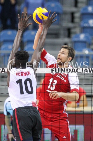  12.08.2017 KRAKOW (TAURON ARENA) <br />XV MEMORIAL HUBERTA JERZEGO WAGNERA <br />MECZ POLSKA - KANADA ( MATCH POLAND - CANADA ) <br />N/Z MICHAL KUBIAK <br /> 