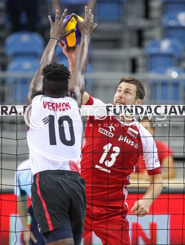  12.08.2017 KRAKOW (TAURON ARENA) <br />XV MEMORIAL HUBERTA JERZEGO WAGNERA <br />MECZ POLSKA - KANADA ( MATCH POLAND - CANADA ) <br />N/Z MICHAL KUBIAK <br /> 
