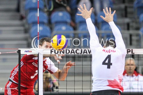  12.08.2017 KRAKOW (TAURON ARENA) <br />XV MEMORIAL HUBERTA JERZEGO WAGNERA <br />MECZ POLSKA - KANADA ( MATCH POLAND - CANADA ) <br />N/Z DAWID KONARSKI <br /> 