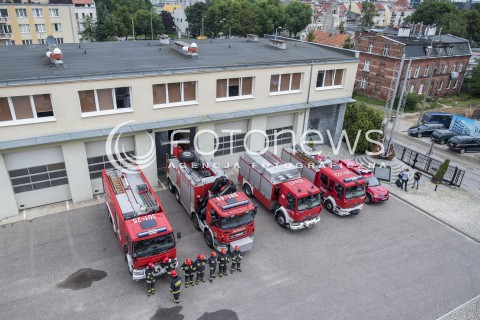  12.08.2017 GDANSK <br />ZEBRANIE SZTABU KRYZYSOWEGO W GDANSKU W SPRAWIE NAWALNIC W WOJEWODZTWIE POMORSKIM<br />N/Z STRAZACY POMORSKIEJ KOMENDY WOJEWODZKIEJ STRAZY POZARNEJ<br /> 