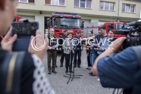  12.08.2017 GDANSK <br />ZEBRANIE SZTABU KRYZYSOWEGO W GDANSKU W SPRAWIE NAWALNIC W WOJEWODZTWIE POMORSKIM<br />N/Z BEATA SZYDLO DARIUSZ DRELICH<br /> 