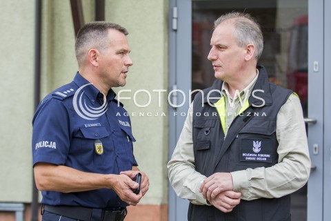  12.08.2017 GDANSK <br />ZEBRANIE SZTABU KRYZYSOWEGO W GDANSKU W SPRAWIE NAWALNIC W WOJEWODZTWIE POMORSKIM<br />N/Z ROBERT SUDENIS DARIUSZ DRELICH<br /> 