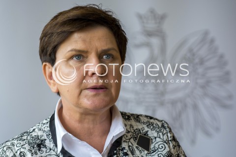  12.08.2017 GDANSK <br />ZEBRANIE SZTABU KRYZYSOWEGO W GDANSKU W SPRAWIE NAWALNIC W WOJEWODZTWIE POMORSKIM<br />N/Z BEATA SZYDLO<br /> 