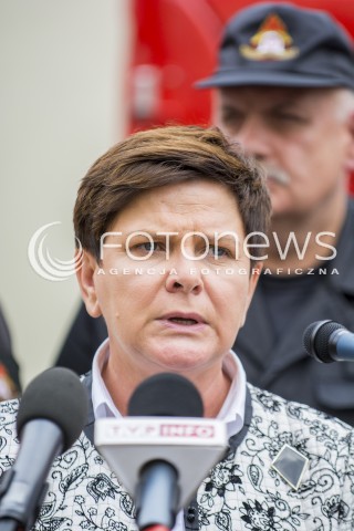  12.08.2017 GDANSK <br />ZEBRANIE SZTABU KRYZYSOWEGO W GDANSKU W SPRAWIE NAWALNIC W WOJEWODZTWIE POMORSKIM<br />N/Z BEATA SZYDLO<br /> 