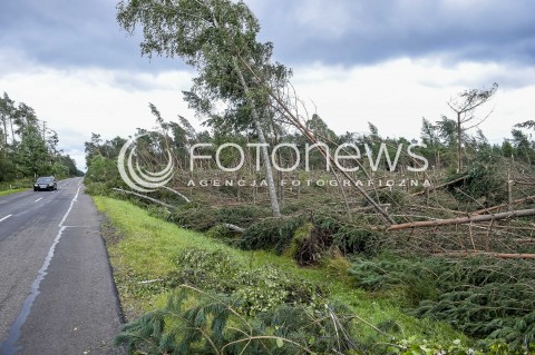  12.08.2017 POMORSKIE<br />SKUTKI NAWALNICY W WOJEWODZTWIE POMORSKIM MIEDZY KOSCIERZYNA A BYTOWEM<br /> 