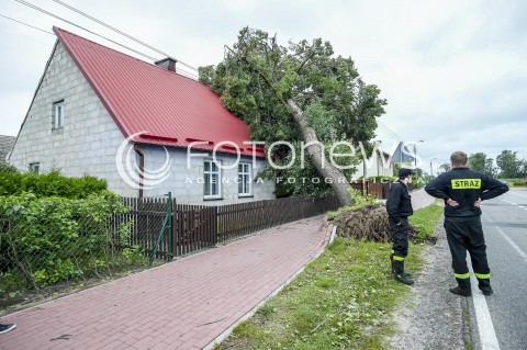 Skutki nawałnicy w województwie pomorskim