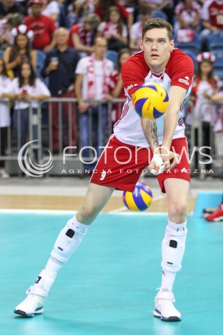  13.08.2017 KRAKOW (TAURON ARENA) <br />XV MEMORIAL HUBERTA JERZEGO WAGNERA <br />MECZ POLSKA - ROSJA ( MATCH POLAND - RUSSIA ) <br />N/Z BARTLOMIEJ LEMANSKI SYLWETKA <br /> 